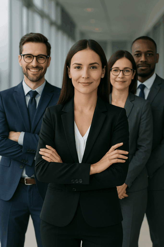 Equipo profesional de Aleedma, empresa especializada en soluciones para la industria eléctrica